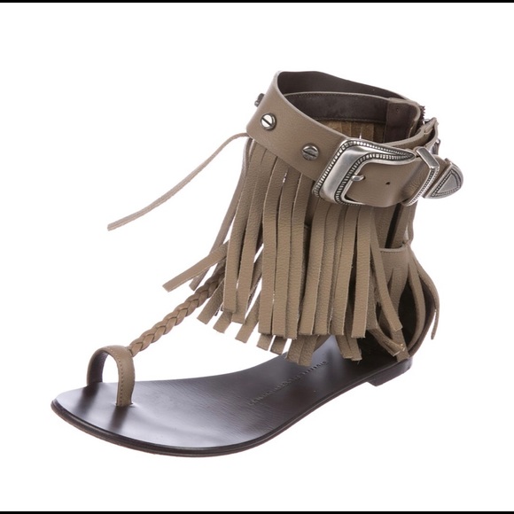 Guiseppe Zanoti Fringed Sandals - Picture 2 of 3